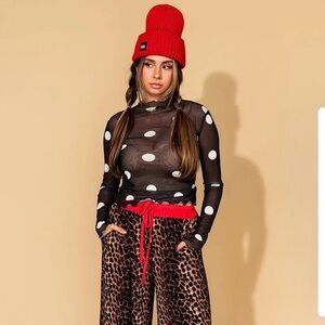 Dressed in lala - Mesh Top in Classic Polka Dot - SOLD OUT ONLINE